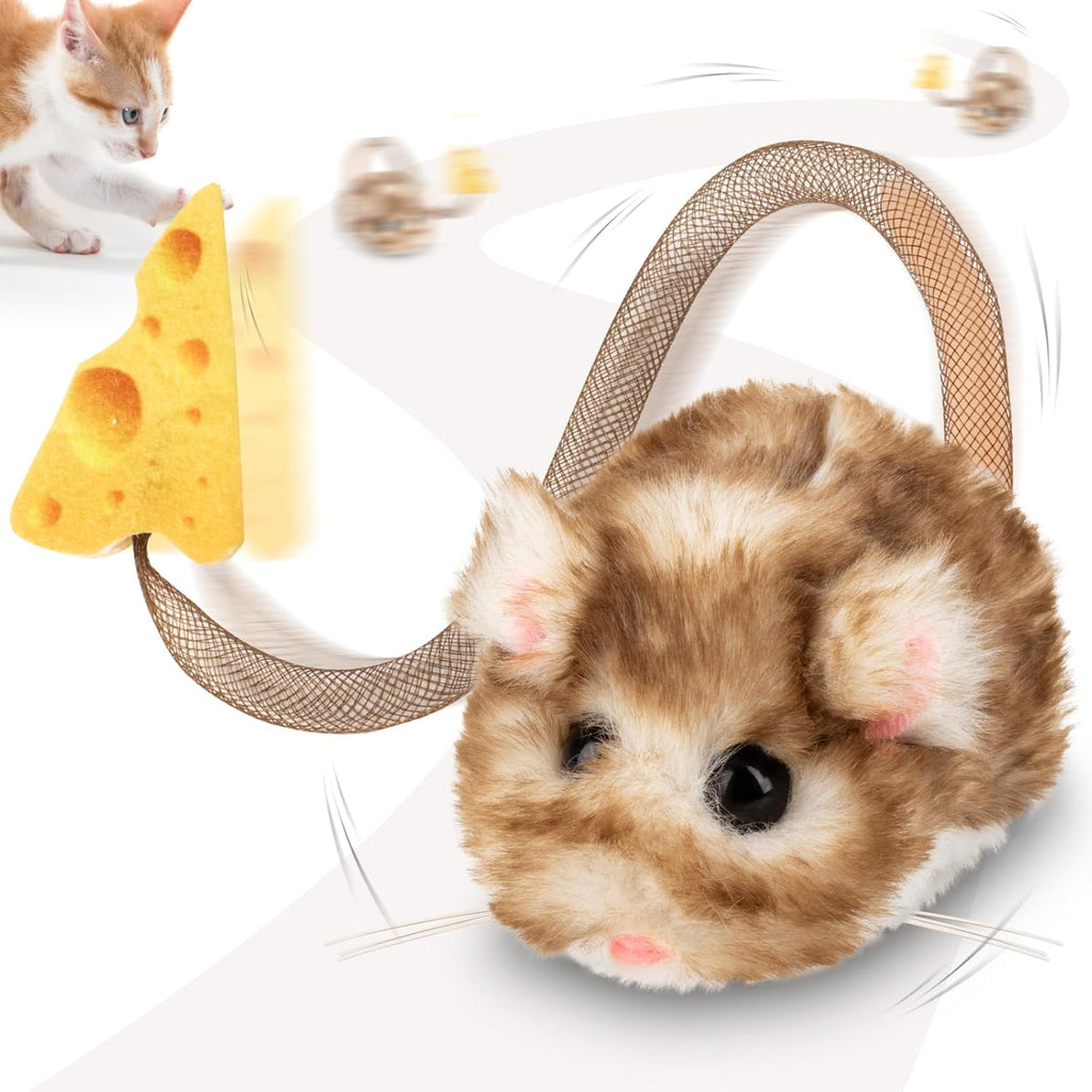 Migipaws MigiMouse - Juguete interactivo para gatos de 360° con col...