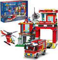 MindBox City Fire Rescue - Juego de construcción con estación de bo...