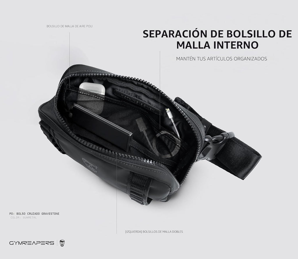 Bolsas Cruzadas Pequeñas de Viaje Gymreapers para Hombres y Mujeres...