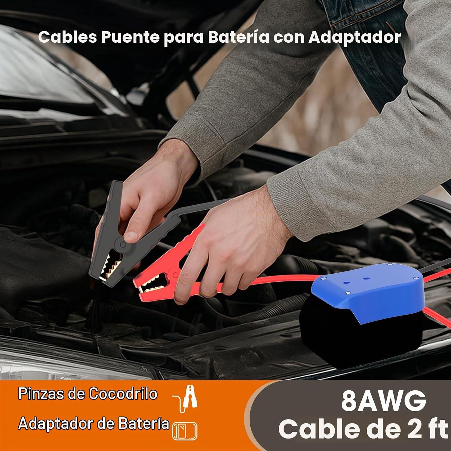 MaySpare Adaptador de cables de puente compatible con batería Makit...