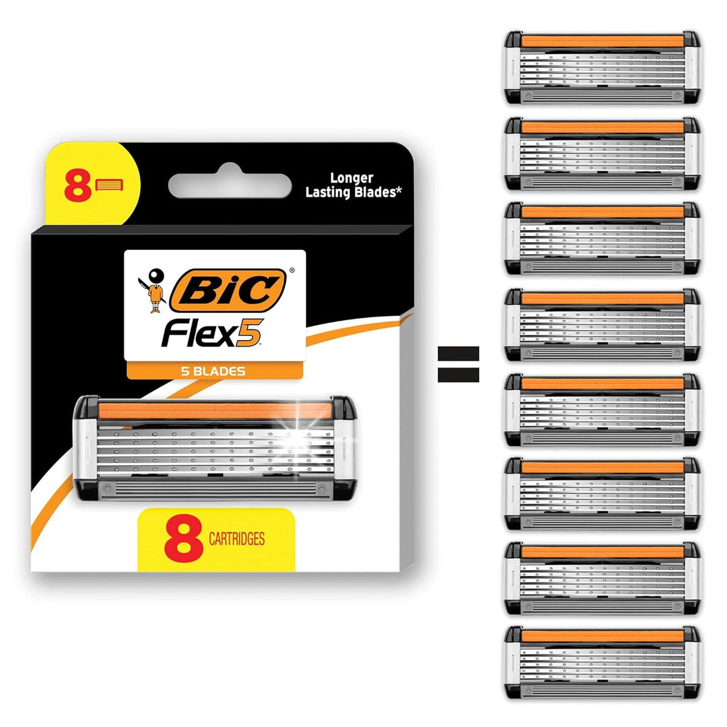 BIC Flex 5 - Maquinillas de afeitar recargables para hombres, repue...