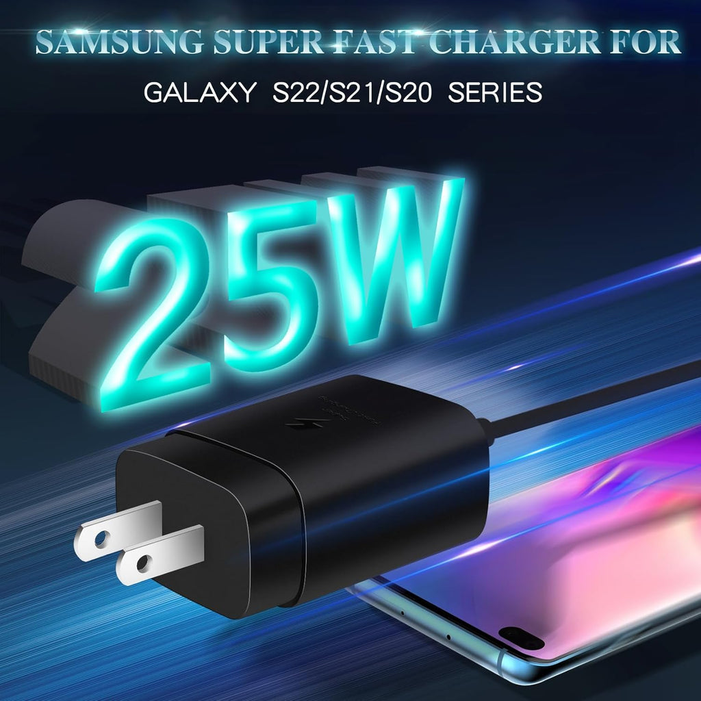 Samsung Cargador súper rápido, cargador Samsung de 25 W, bloque de...