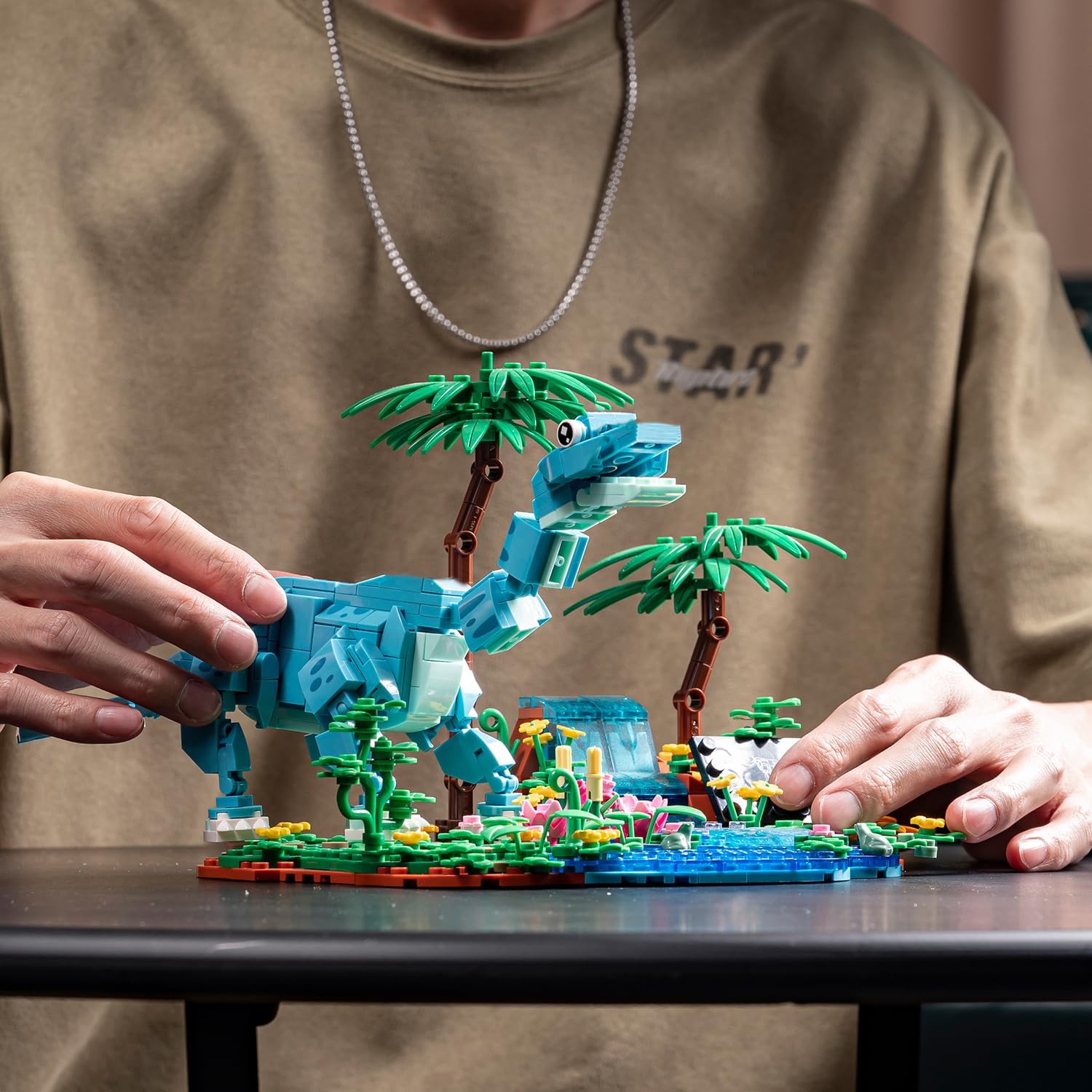 Conjunto de Bloques de Construcción Mundo Dinosaurio de Tío Ladrill...