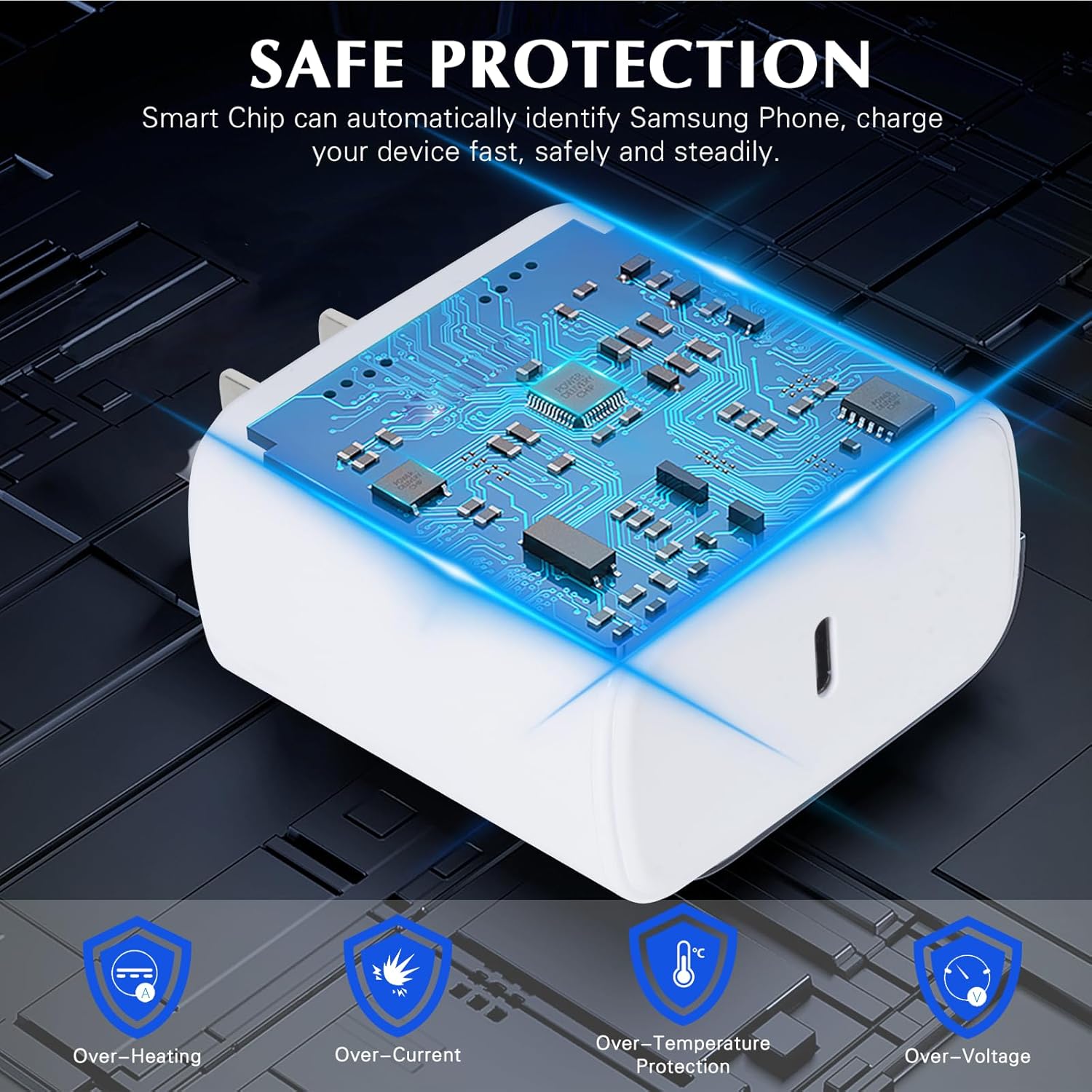 Cargador USB C súper rápido para Samsung, cargador Samsung de 45 W,...