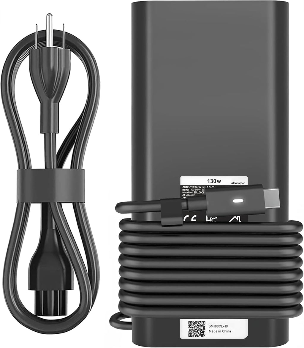 Cargador USB C de 130 W compatible con Dell Precision 5570 5560 555...
