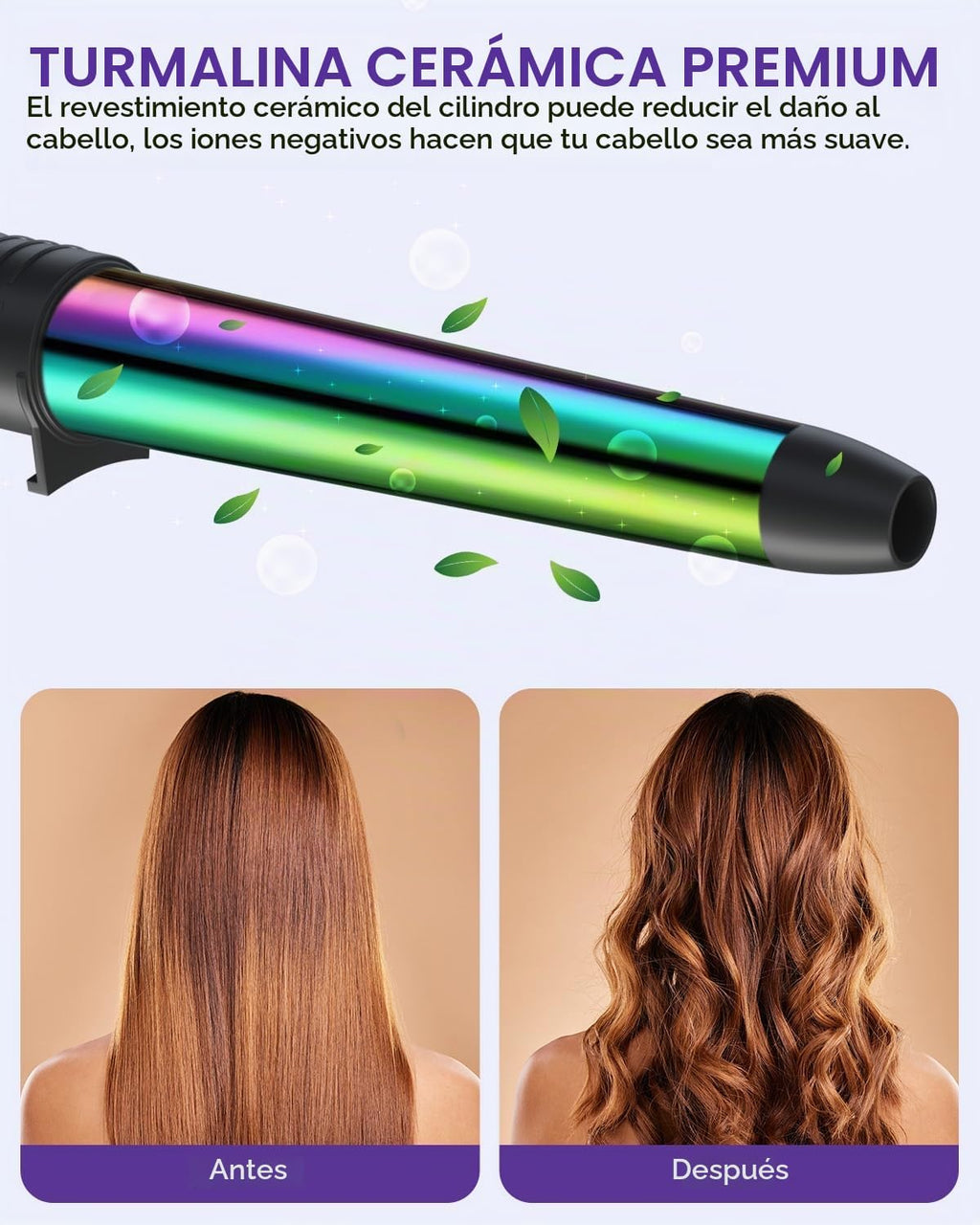 Juego de varita rizadora 5 en 1: varita de rizador Ohuhu 5 piezas d...
