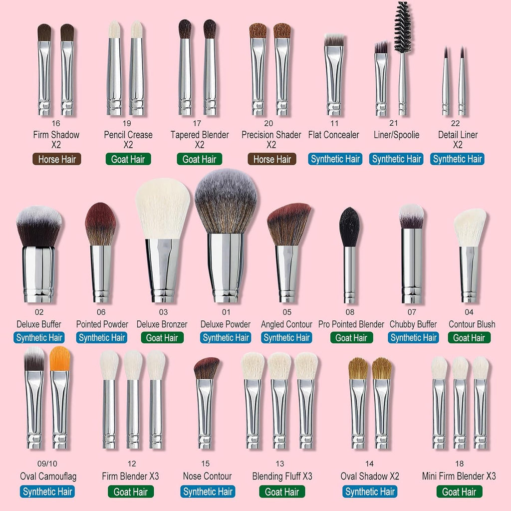 Bueart Design Pro maquillaje Artista 34Pcs Juego de brochas de maqu...