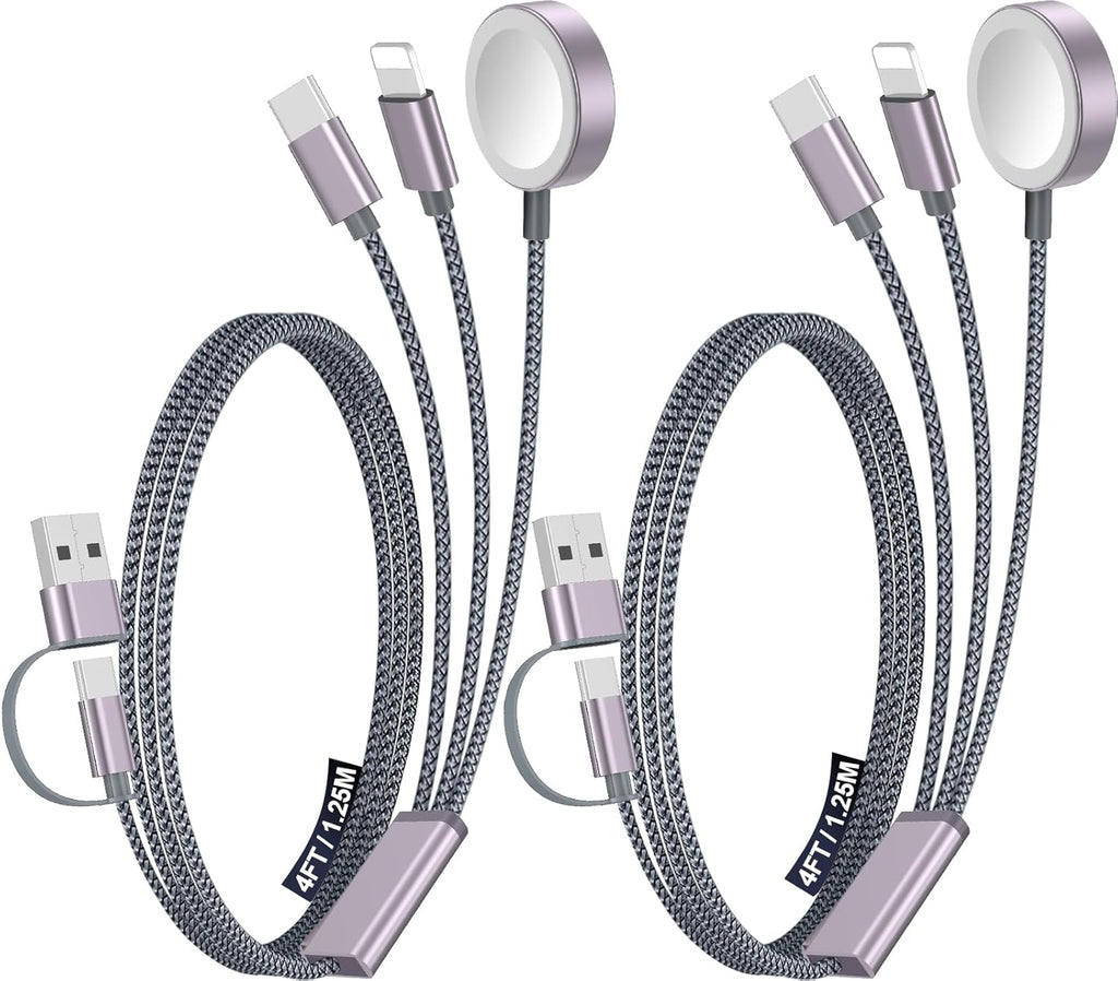 Paquete de 2 cables de carga múltiple para viajes esenciales de vac...