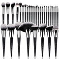 DUcare Juego de 32 brochas de maquillaje de grado profesional, ultr...