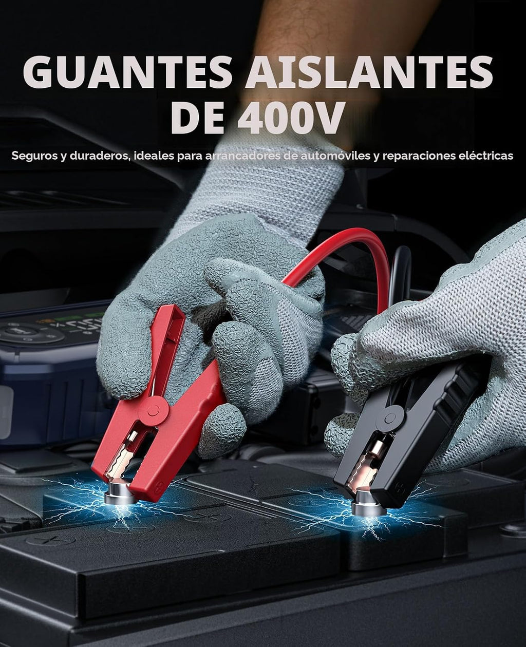 YaberAuto Arrancador de 10 en 1 con Compresor de Aire 6000A 150PSI...