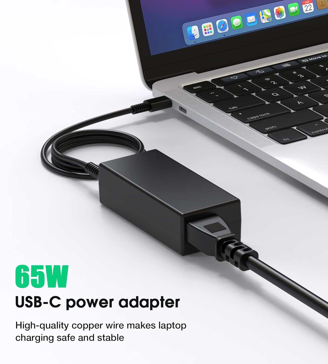 Cargador USB C para laptop, cargador de Chromebook de 65 W, compati...
