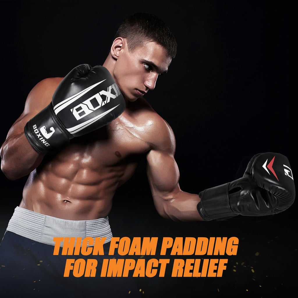 Guantes de boxeo para hombre, guantes de entrenamiento de boxeo, Mu...