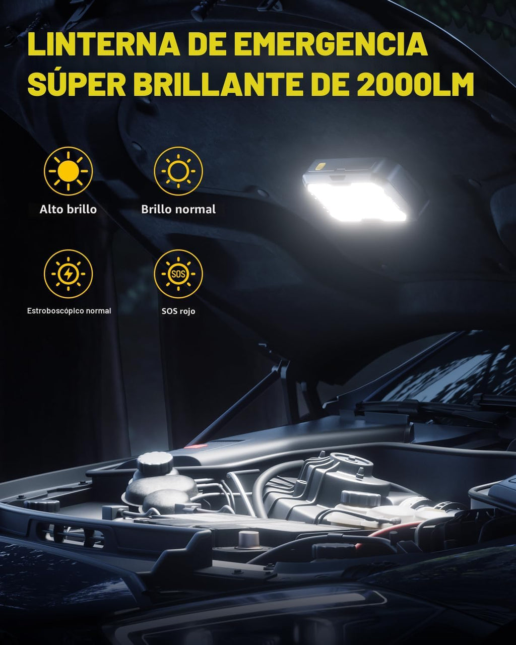 AUXITO Arrancador Portátil - Arrancador de Batería de Coche de 4000...