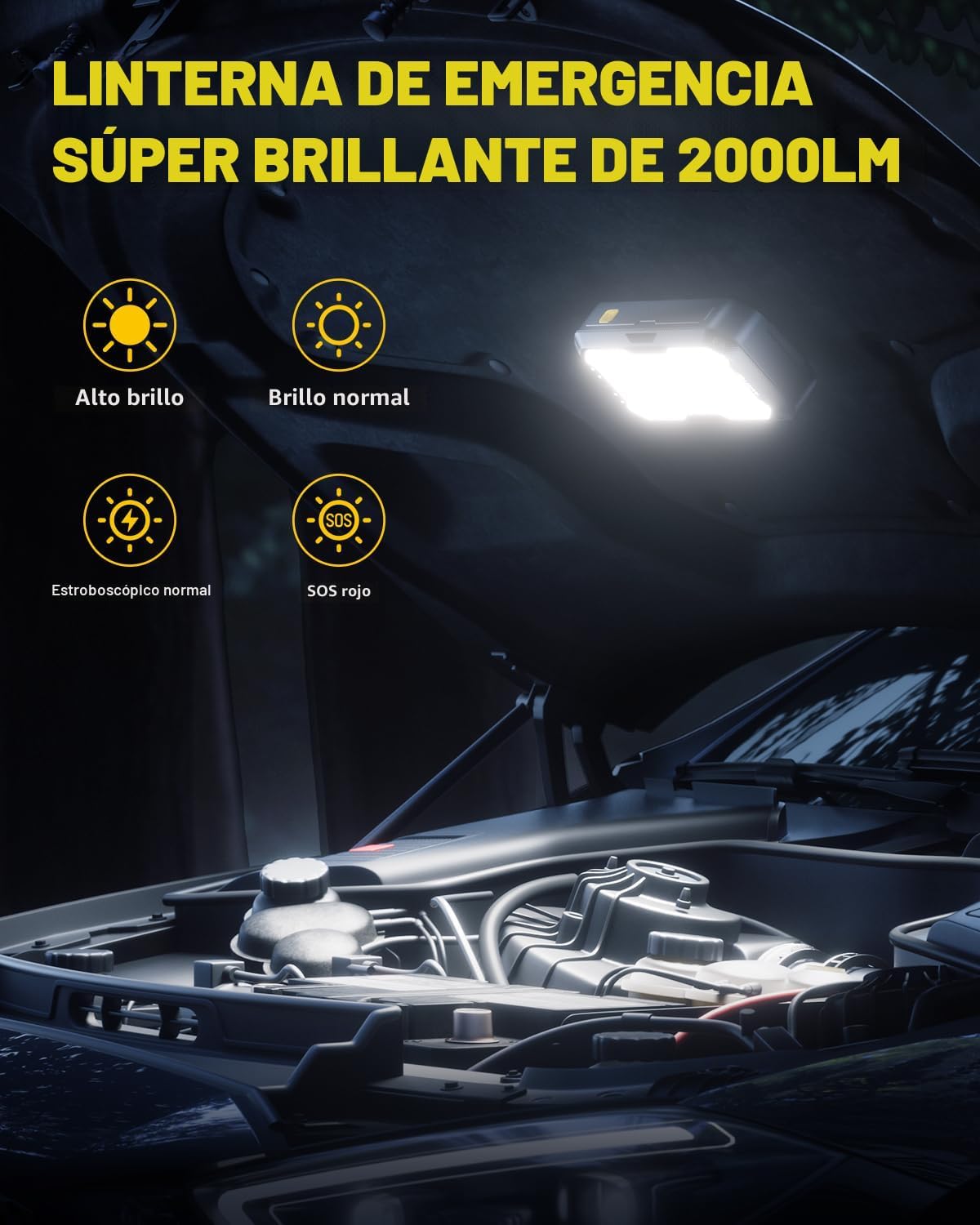 AUXITO Arrancador Portátil - Arrancador de Batería de Coche de 4000...