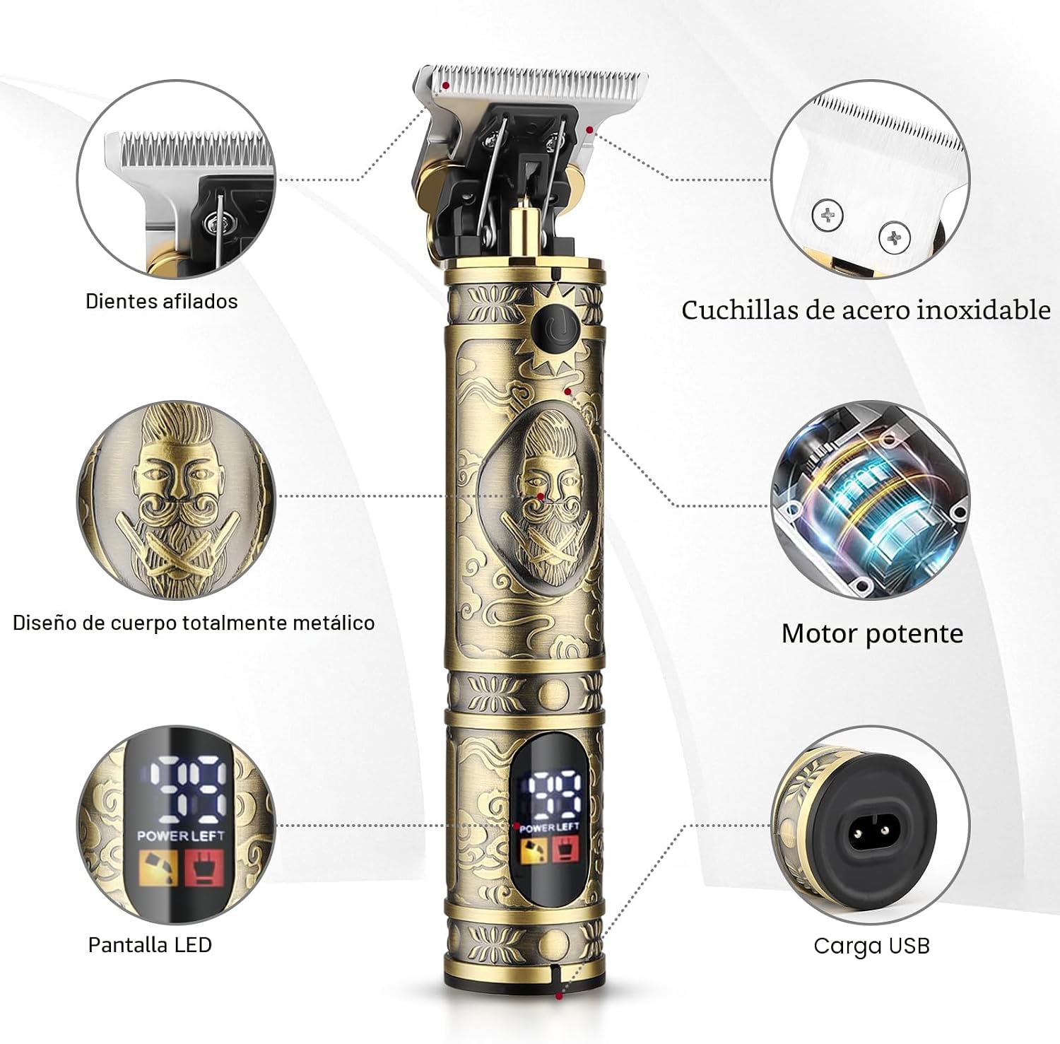 GSKY Cortadora de pelo para hombres profesionales, kits y juegos de...