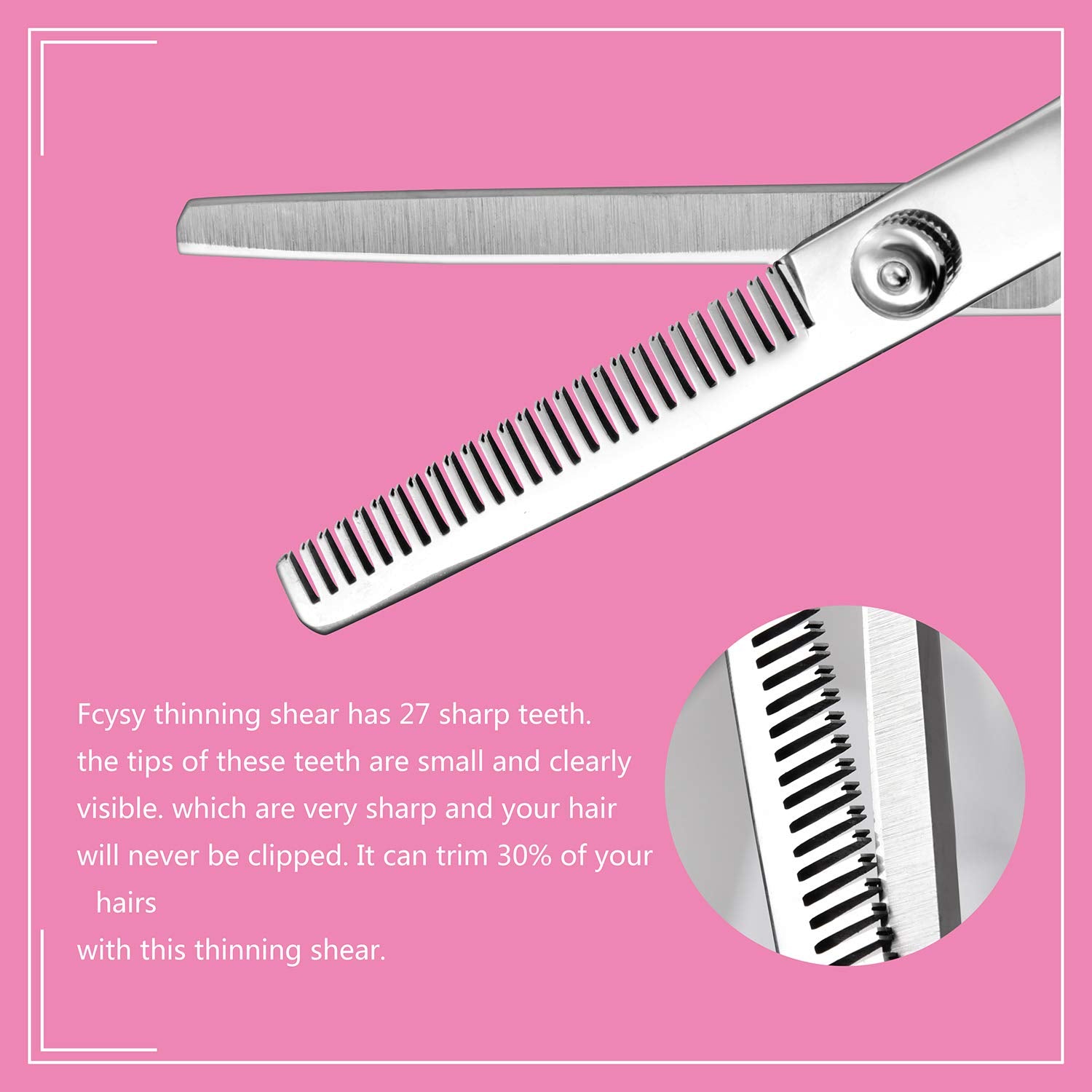 Fcysy Tijeras de corte de cabello, tijeras de peluquería profesiona...