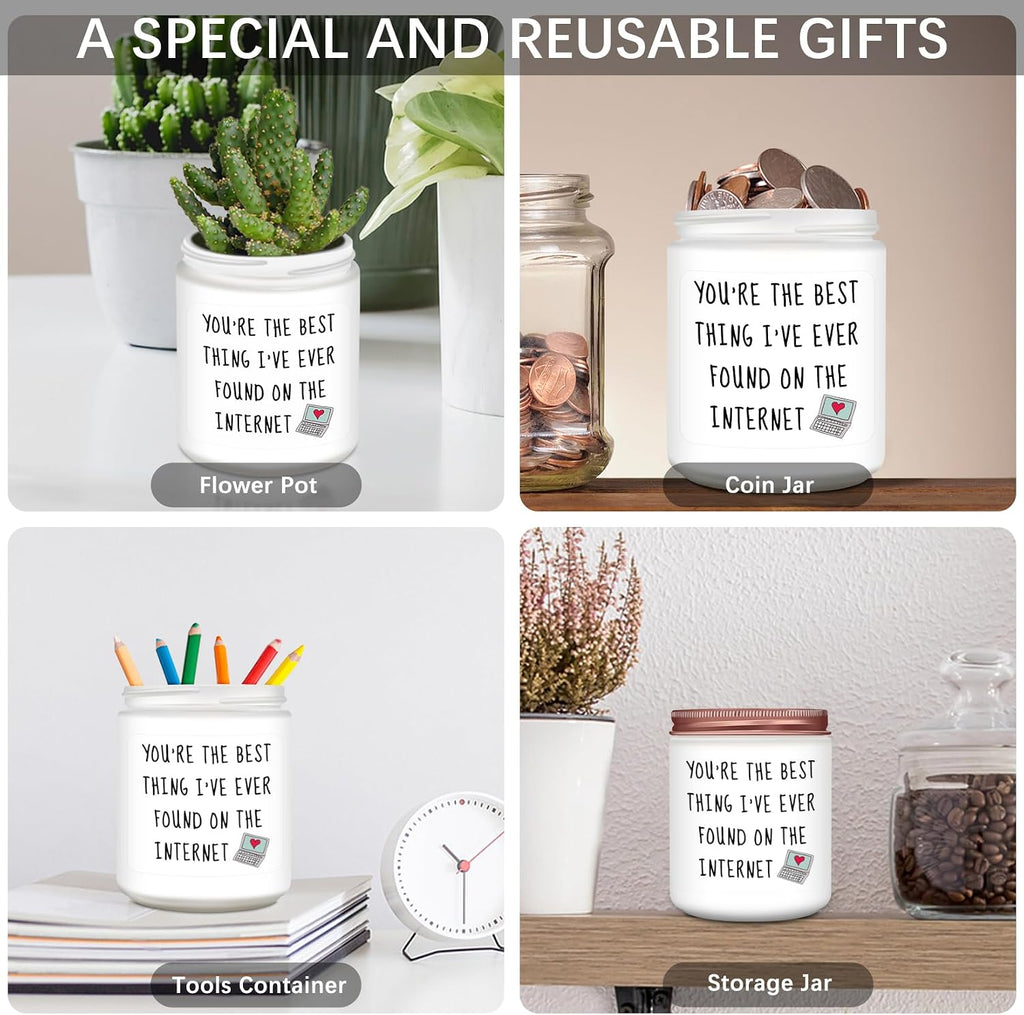 Homsolver Regalos para novia, ella, esposa, divertida vela de lavan...