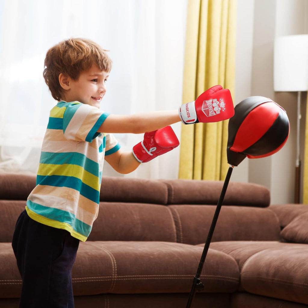 Guantes de boxeo para niños y niñas, guantes de entrenamiento de bo...