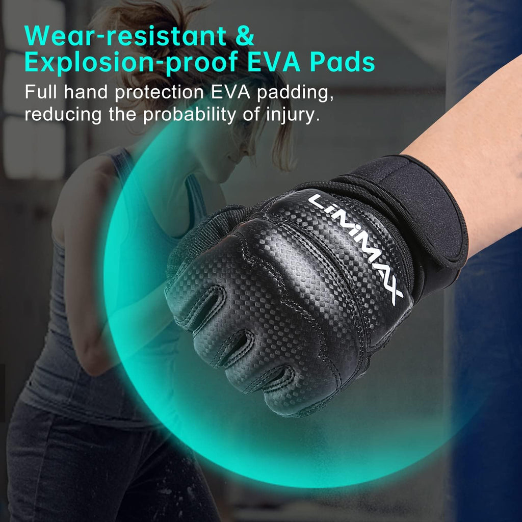 LiMMAX Guantes de Kickboxing Sparring Guantes TKD para Hombres y Mu...