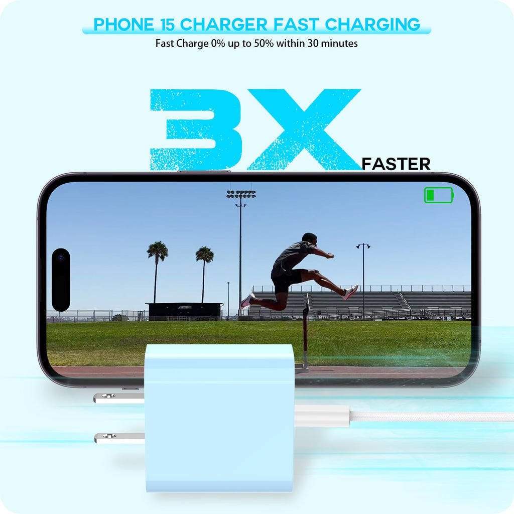 Certificado Apple MFi: cargador rápido USB C de 20 W para iPhone 17...