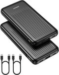 Ansody Paquete de 2 cargadores portátiles, 10,000 mAh, 22,5 W, USB...