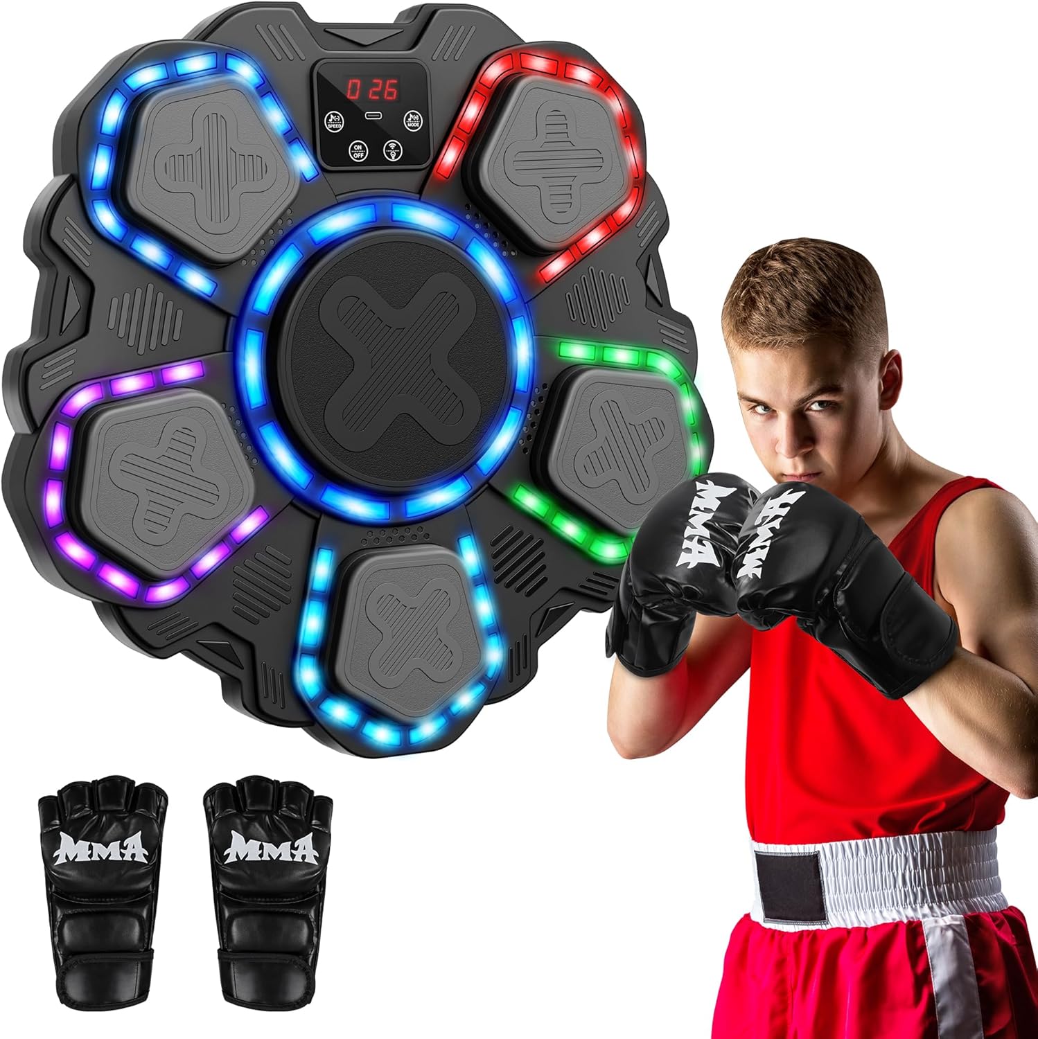 Máquina de boxeo de música juguetes deportivos para niños y adultos...