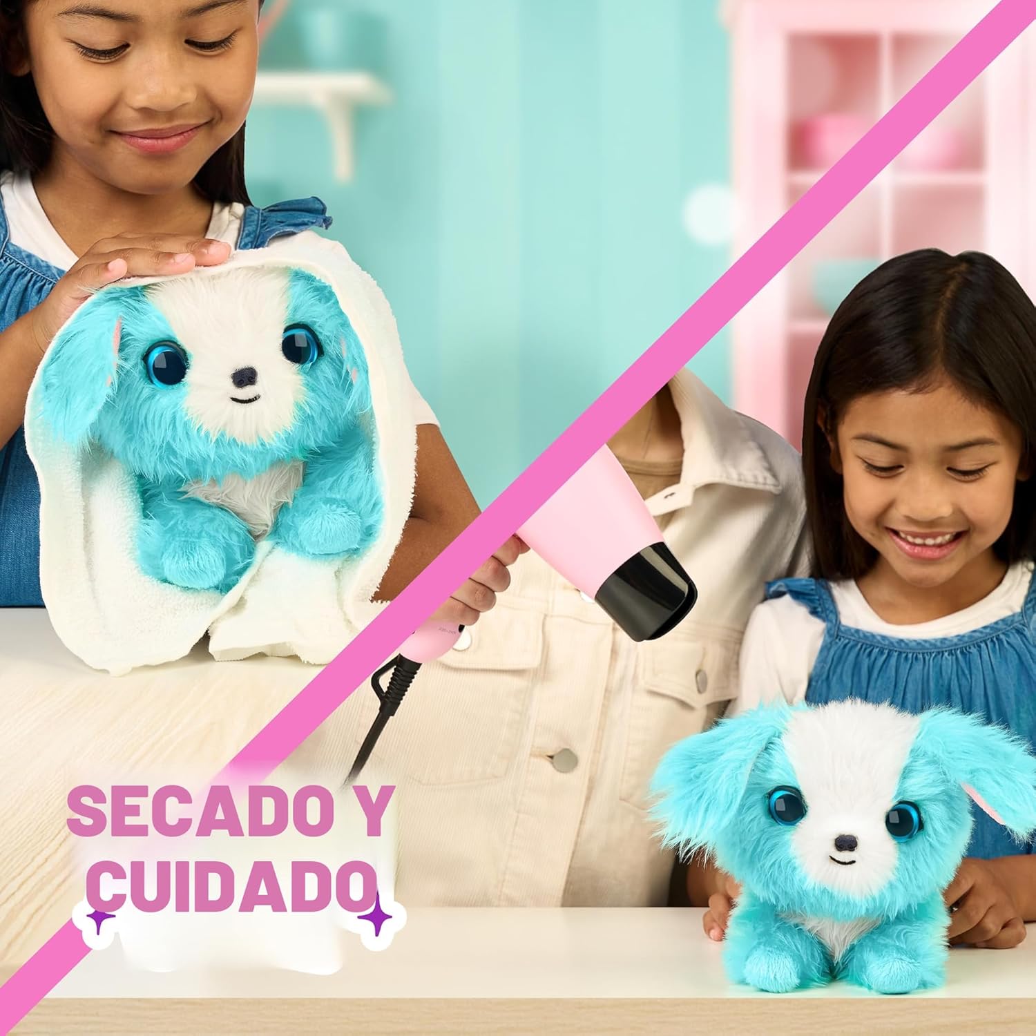 SCRUFFALUVS Blue Surprise Pet, juguetes de peluche misteriosos, ani...
