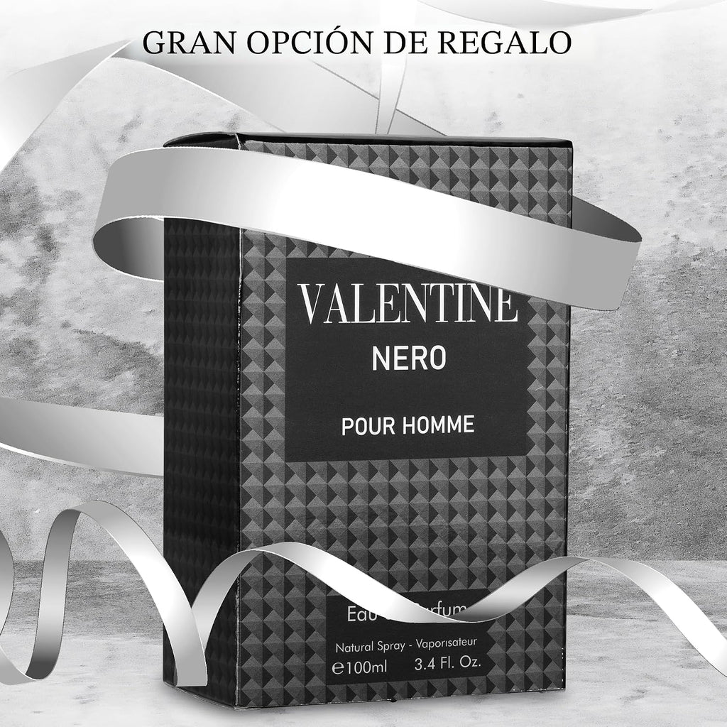 Valentine Nero - Fragancia aromática amaderada con notas florales y...