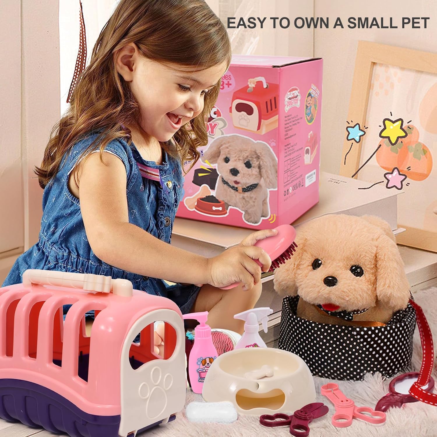 G.C 13 juguetes para perros para niños y niñas, caminando ladrando,...