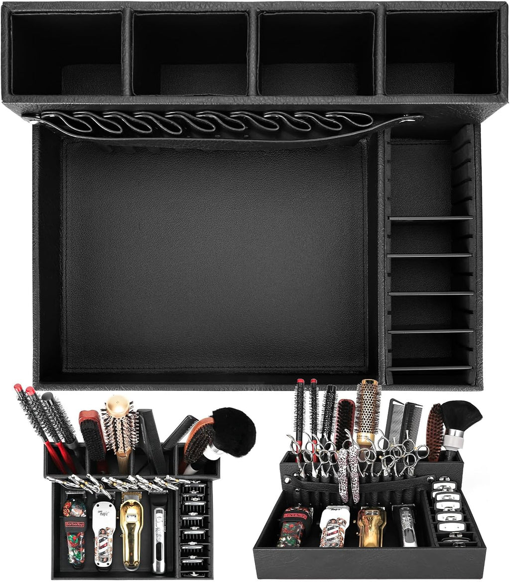 Bandeja organizadora de peluquería, 13.9 x 11.2 x 4.4 pulgadas, est...