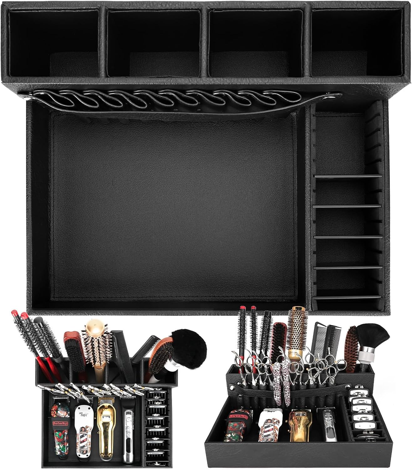 Bandeja organizadora de peluquería, 13.9 x 11.2 x 4.4 pulgadas, est...