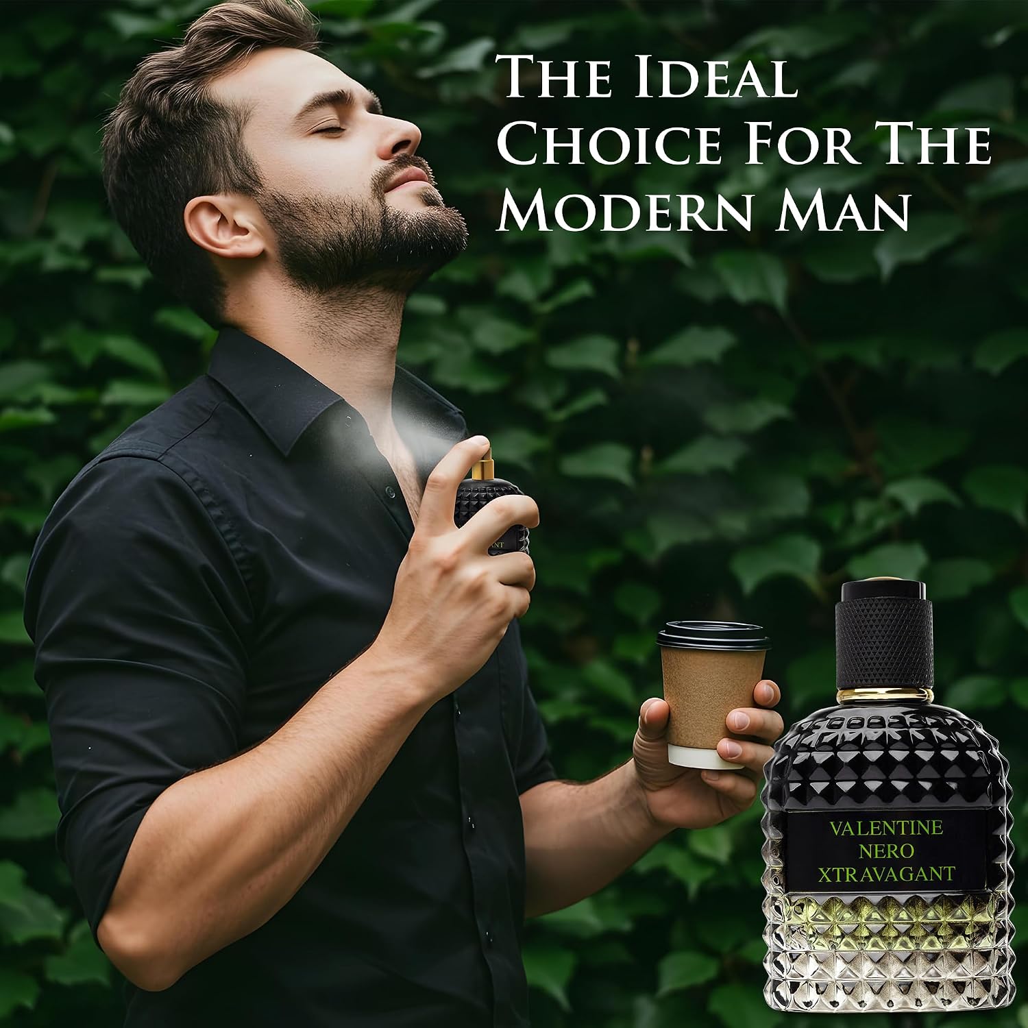 Valentine Nero Xtravagant para Hombre - Fragancia Oriental Fougere...