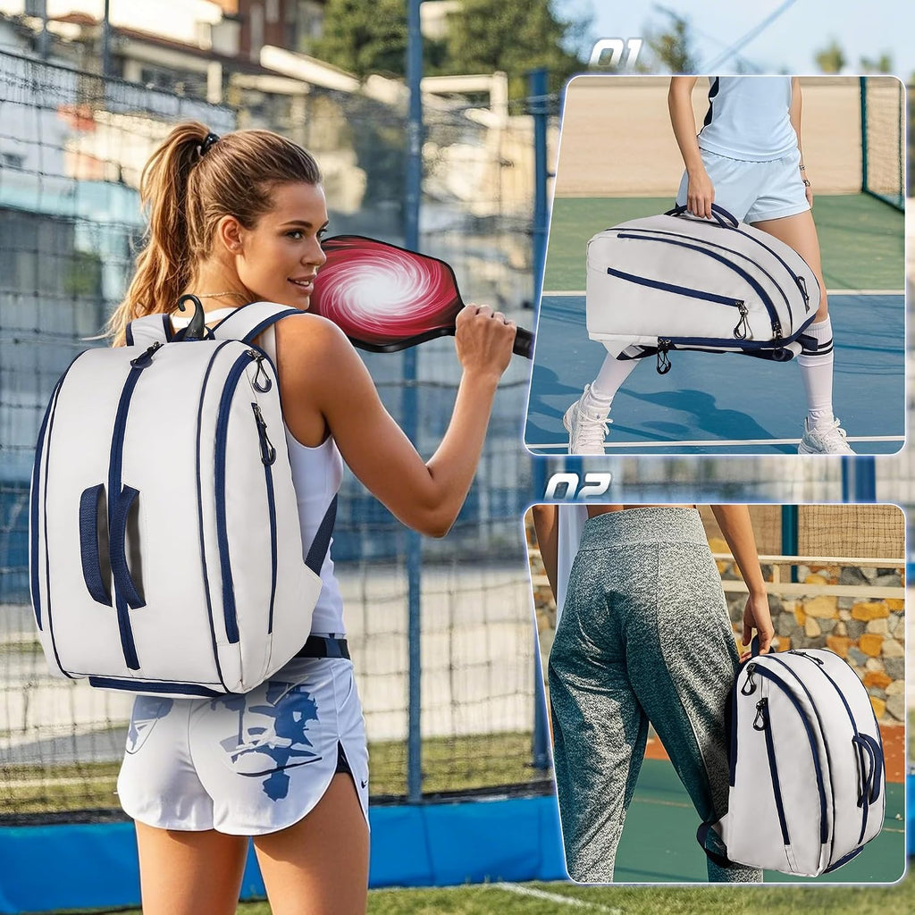 Mochila de Pickleball Smasrob, para 4 palas de Pickleball, mochila...