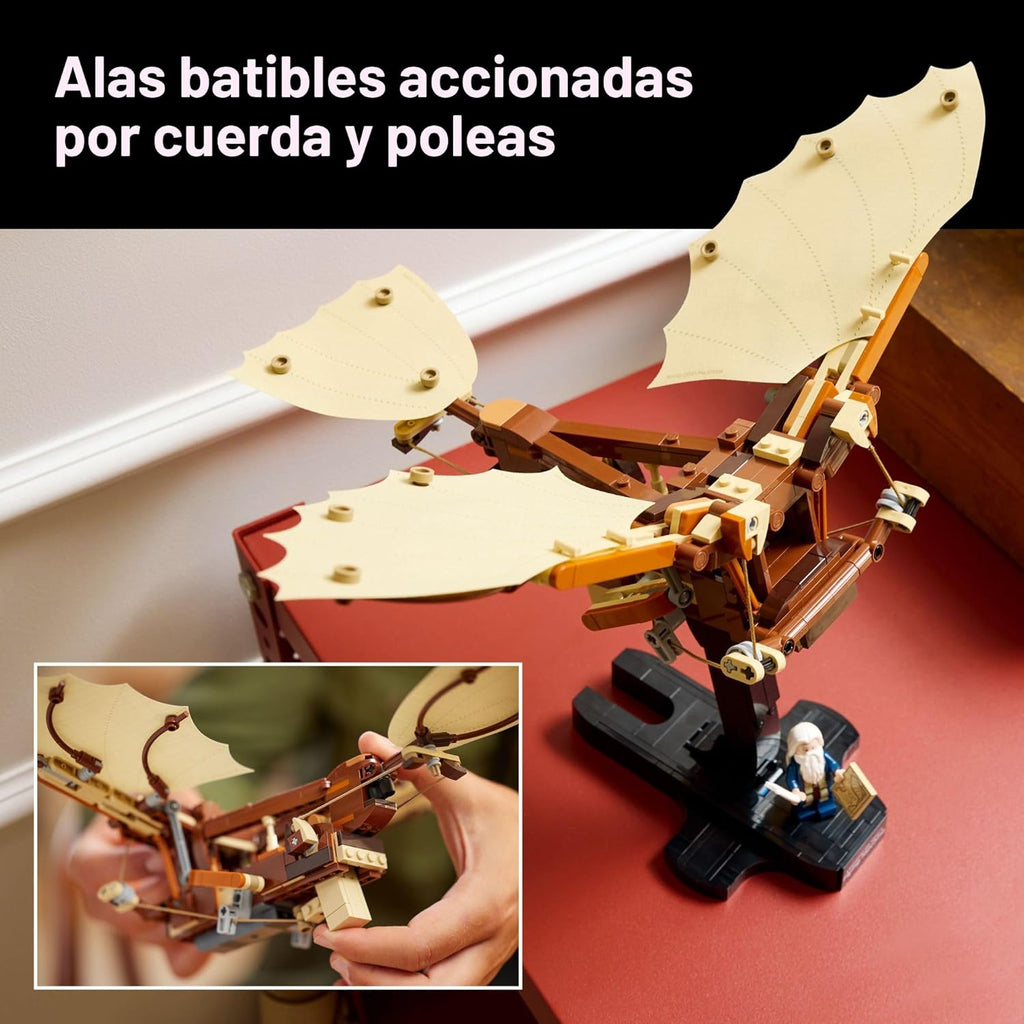 LEGO Icons Leonardo da Vinci's Flying Machine DIY Kit - Set de...