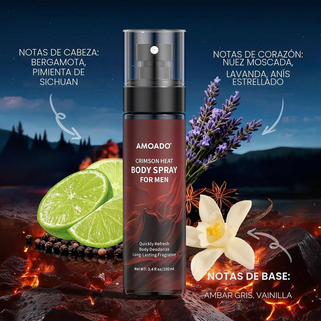 AMOADO Set de Spray Corporal para Hombres \u2013 Spray Corporal par...