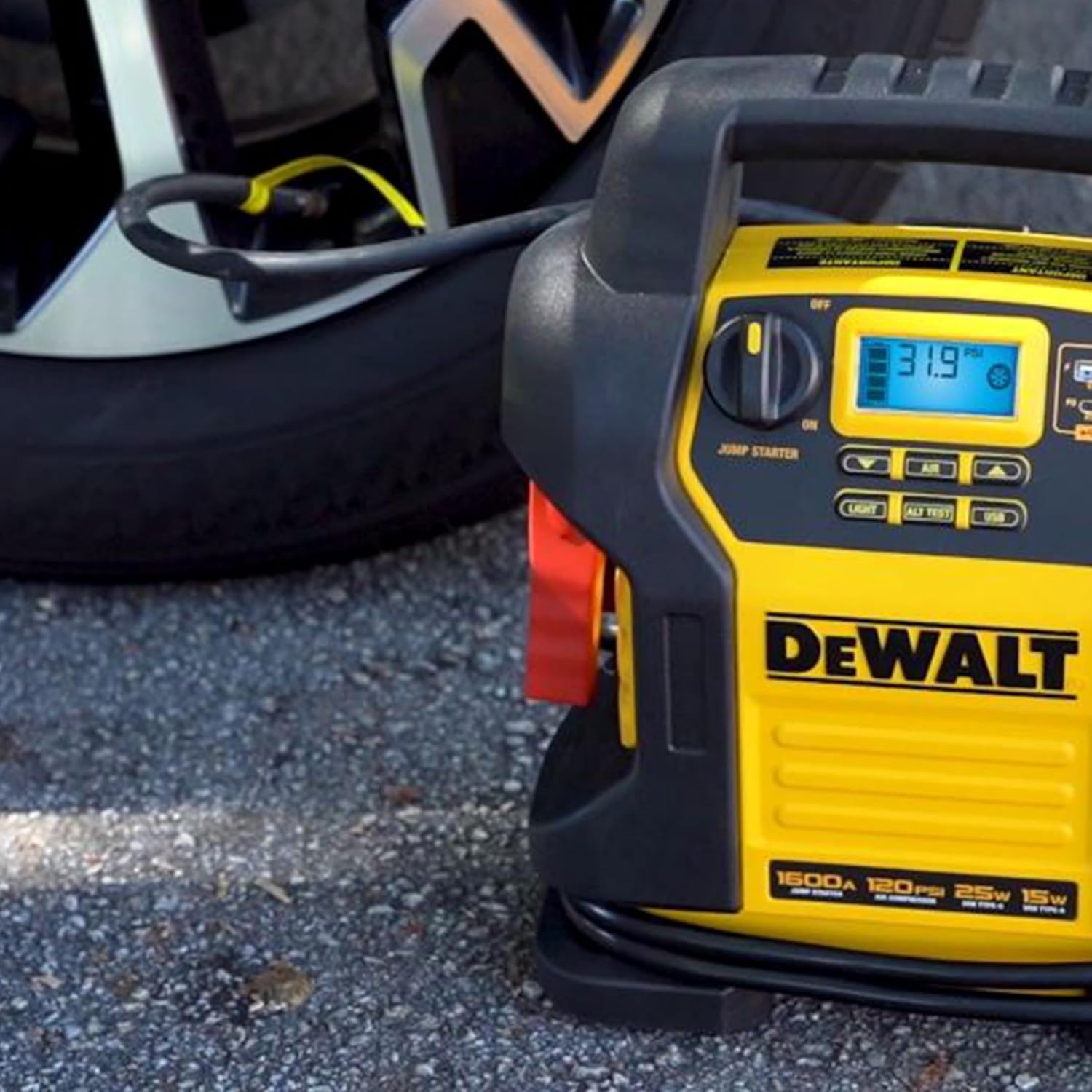 DEWALT DXAEJ14 Arrancador de 1600 amperios con inflador | Estación...