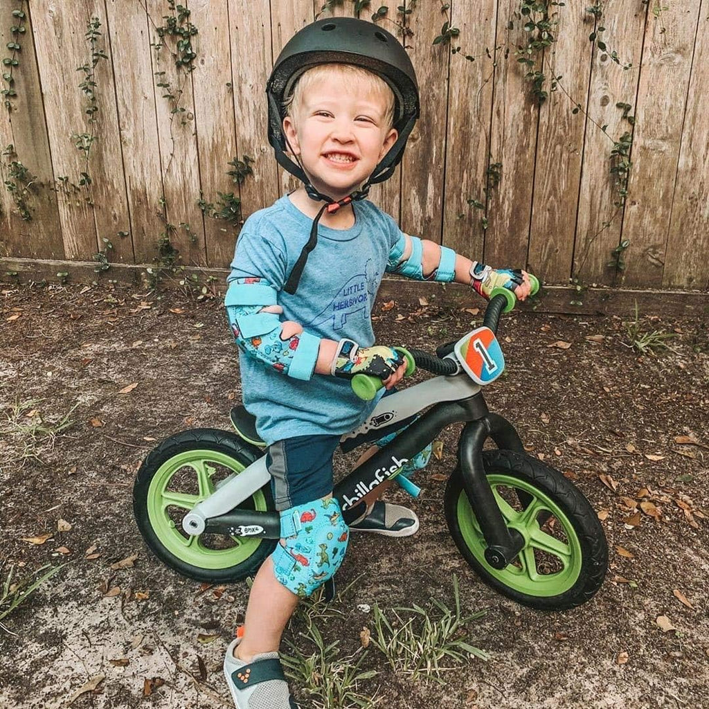 Rodilleras y coderas para niños de estilo suave con guantes de bici...