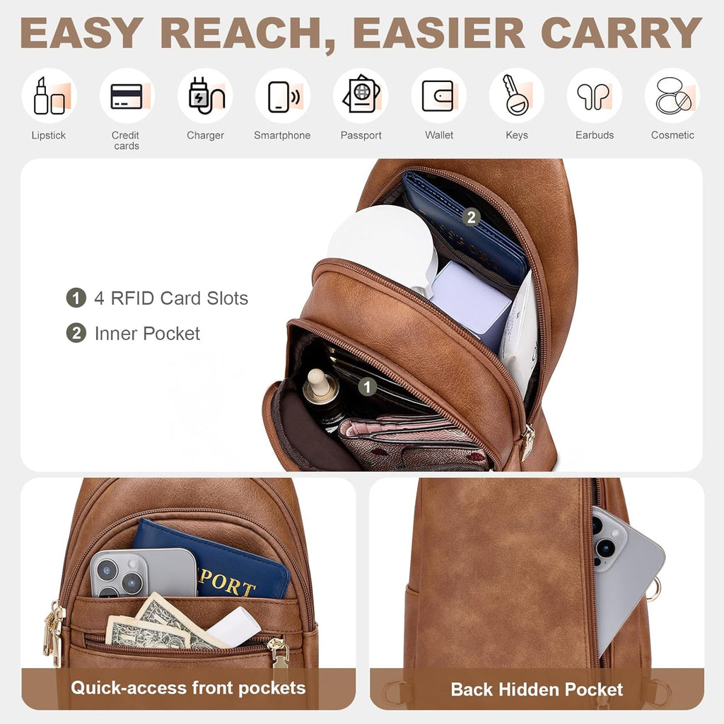 SYTRAH - Bolsos cruzados antirrobo para mujer, bolso bandolera RFID...