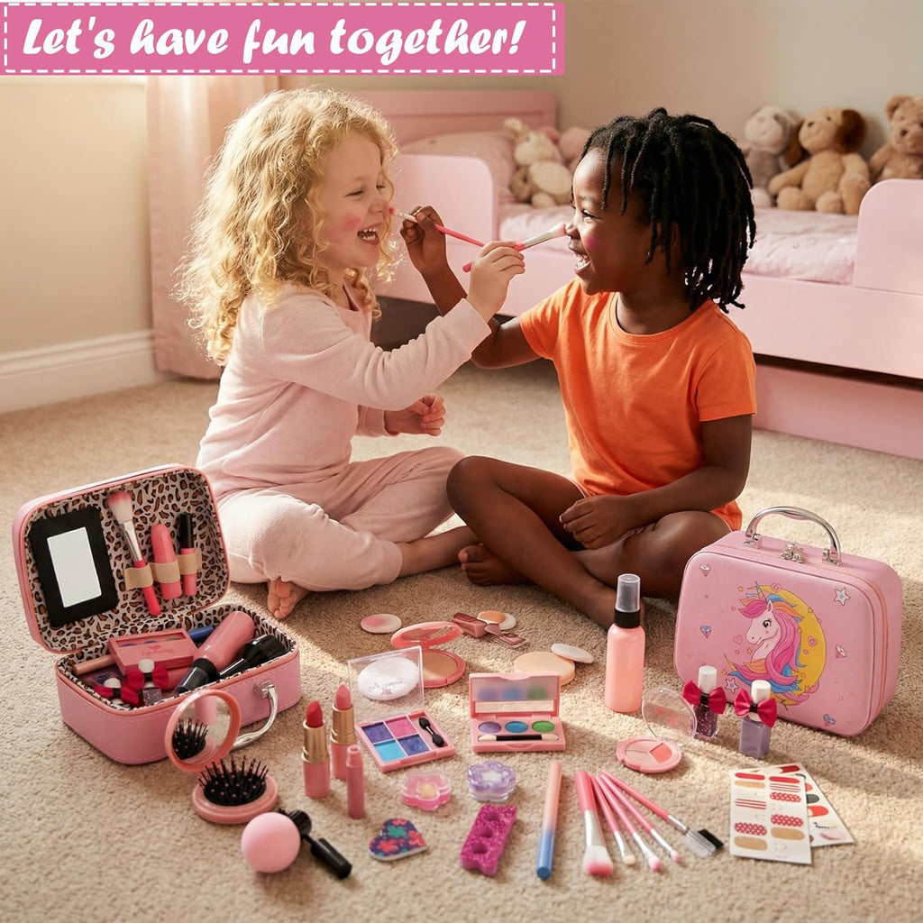 For Ideahome Juguetes de maquillaje lavables para niñas, juego de m...
