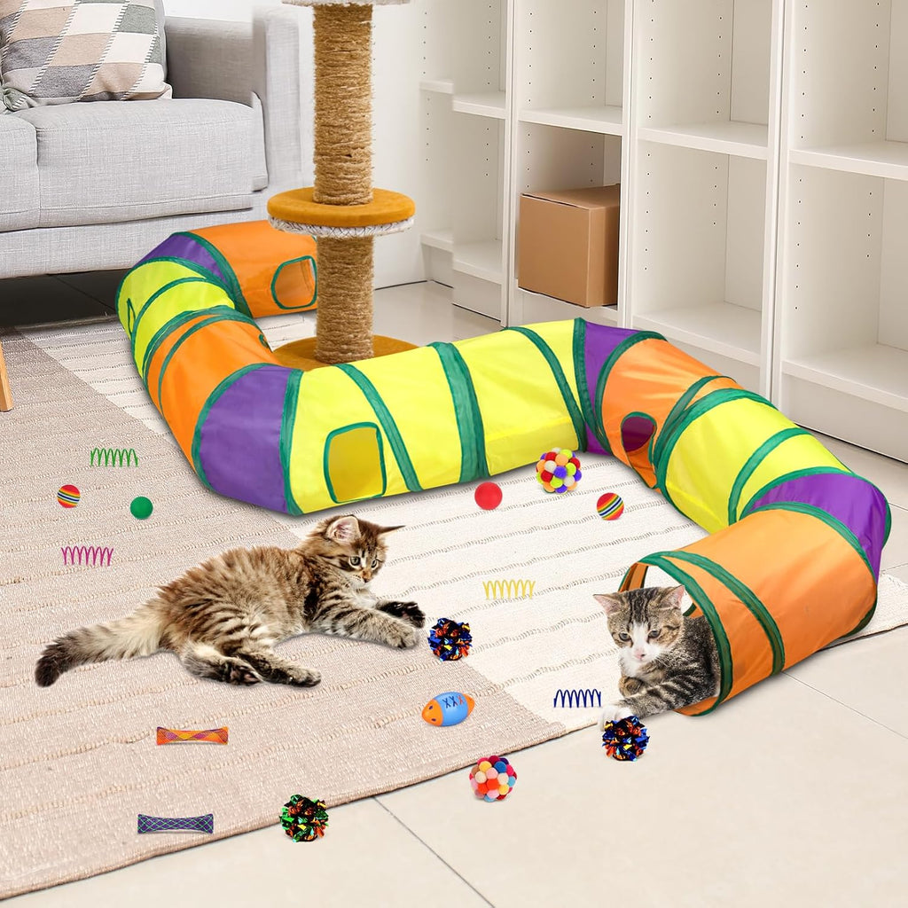 Retro Shaw Paquete de juguetes para gatos, 25 unidades, juguetes in...