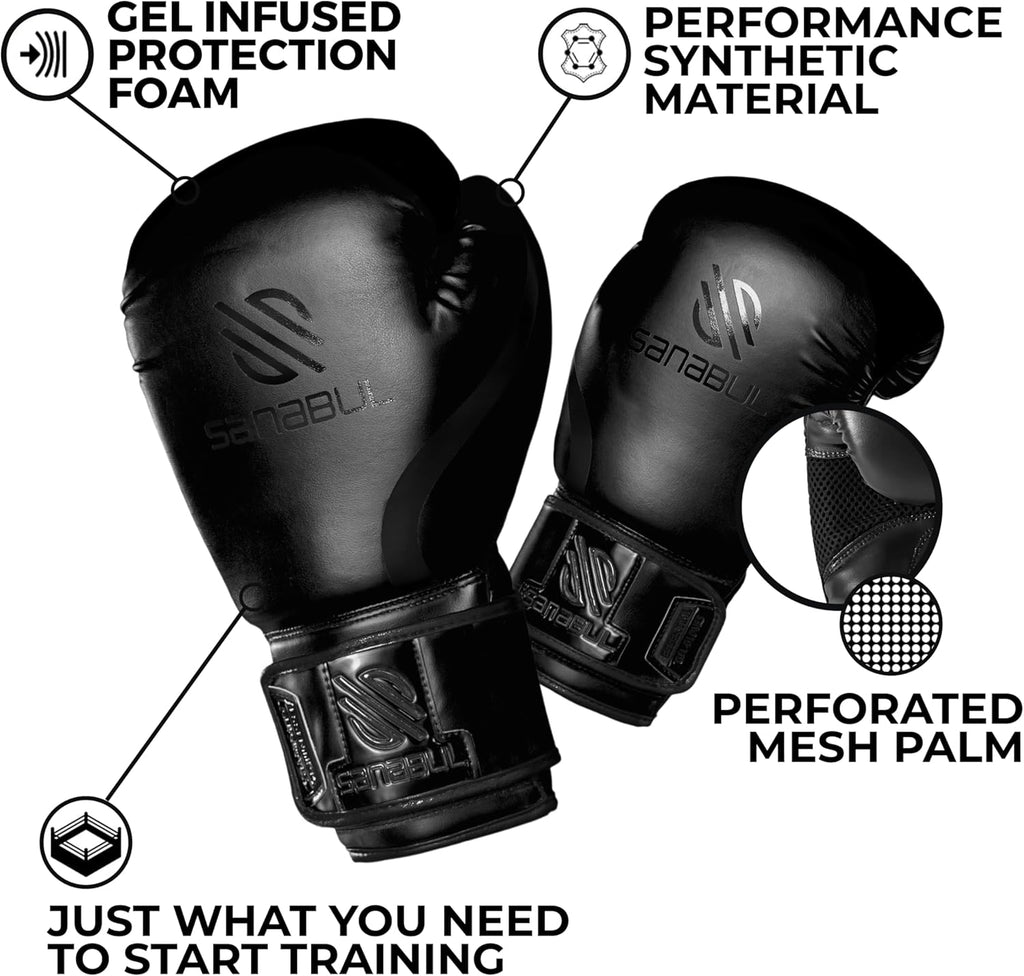 Sanabul Guantes de boxeo de gel esenciales para hombres y mujeres,...