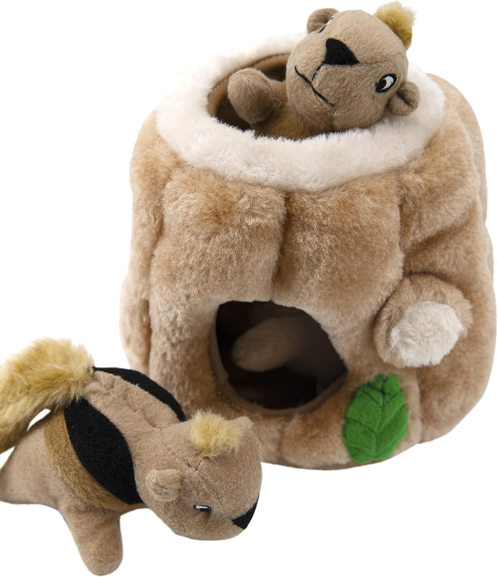 Outward Hound Hide A Squirrel - Juguete de rompecabezas de peluche...