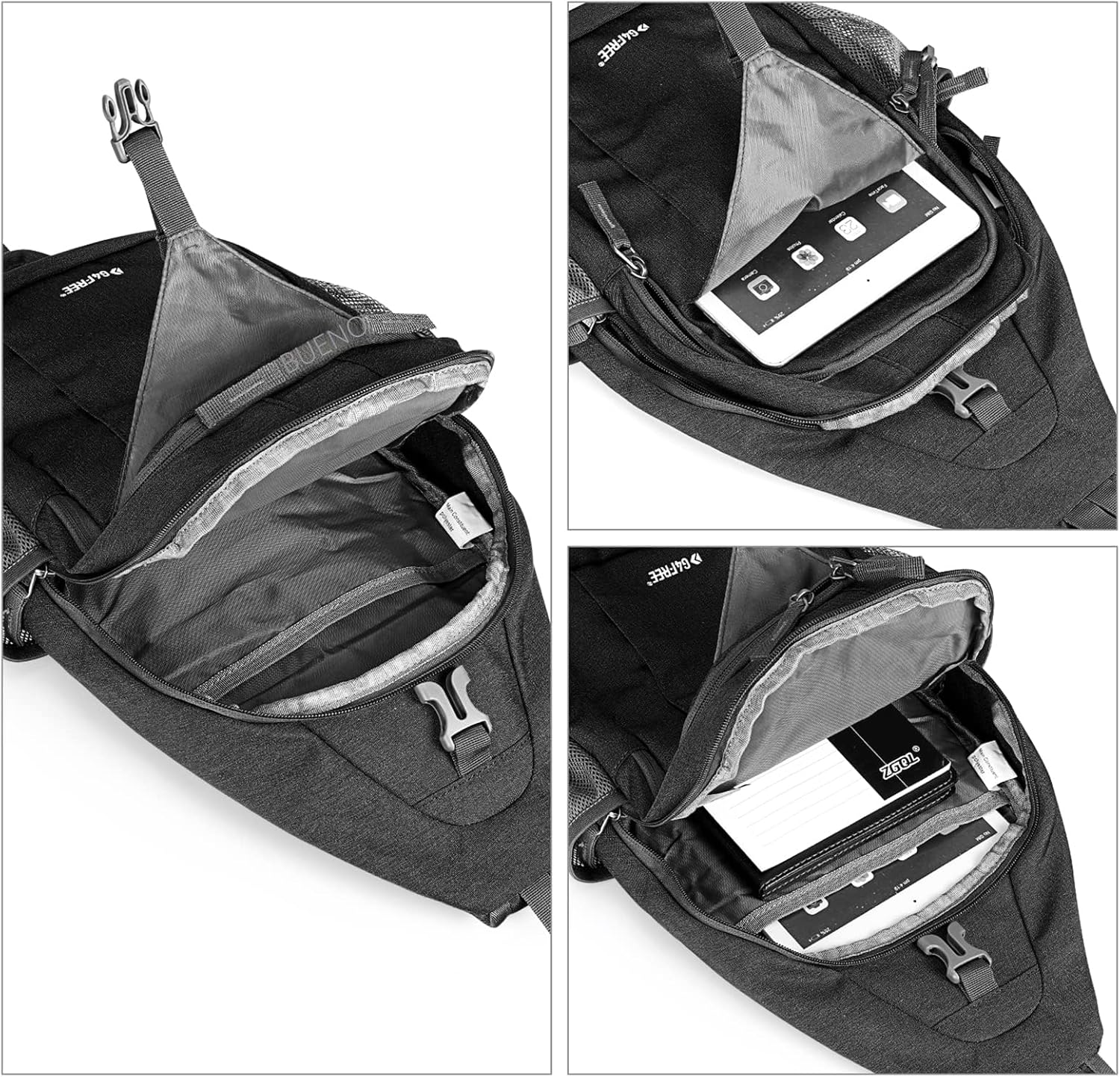 G4Free Bolsa Bandolera con Bloqueo RFID Mochila Bandolera Cruzada B...