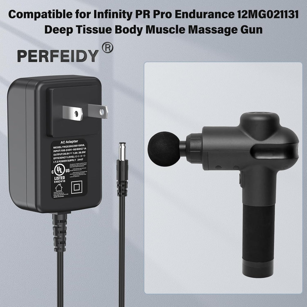 Cable de alimentación de cargador de 26 V para Infinity PR Pro Endu...