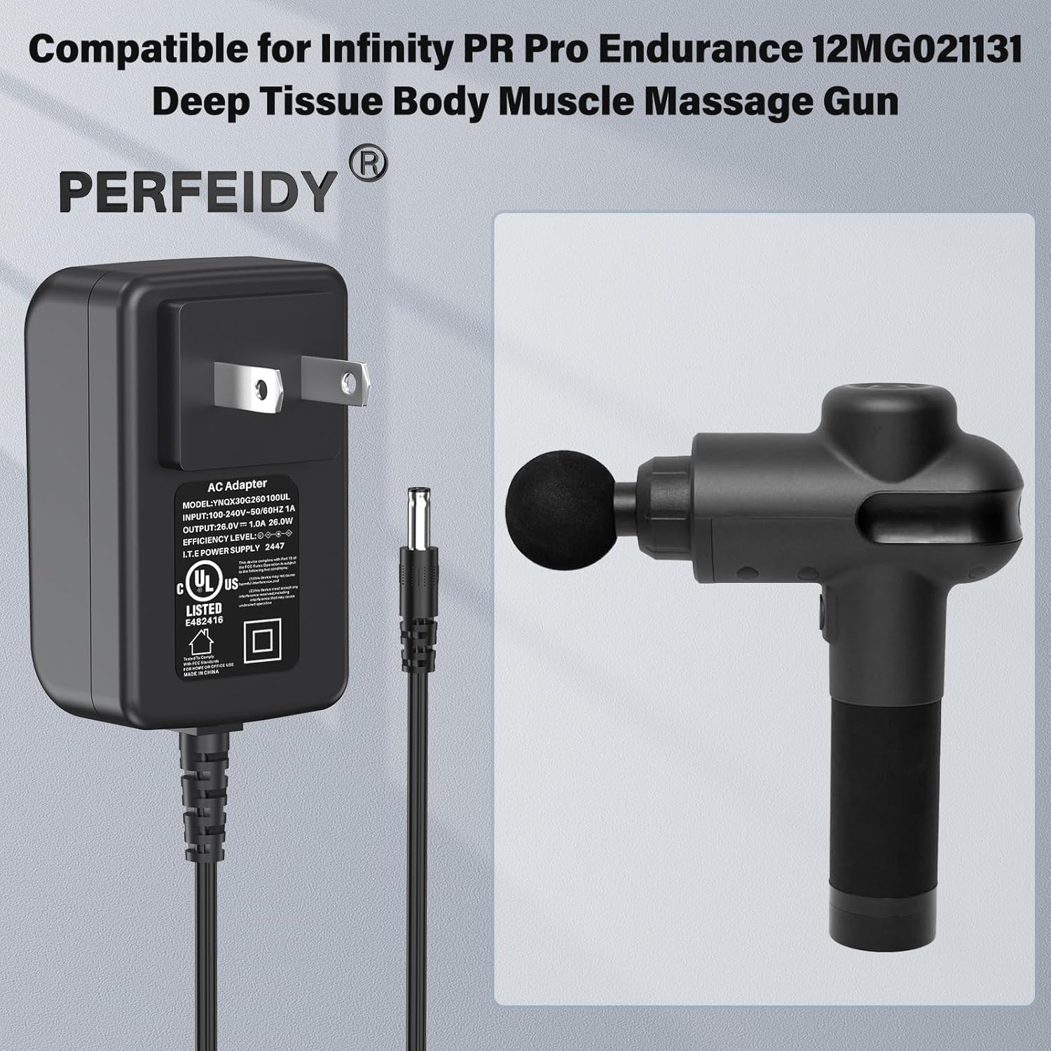 Cable de alimentación de cargador de 26 V para Infinity PR Pro Endu...