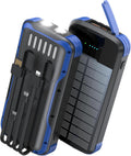 SOXONO Cargador Solar Power Bank, PD 20W Carga Rápida Batería Exter...