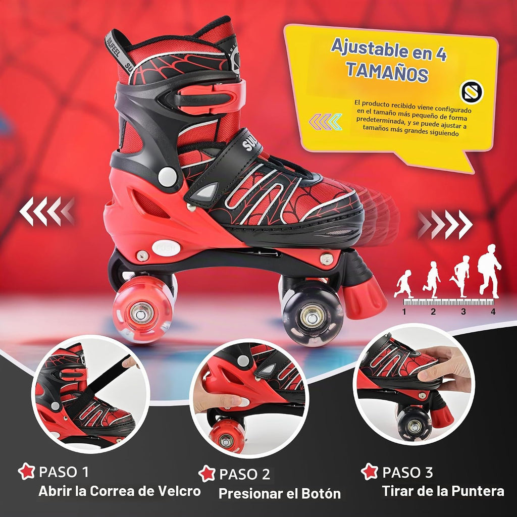 SULIFEEL - Patines ajustables para niños para niños de 3-5, 5-8, 6-...