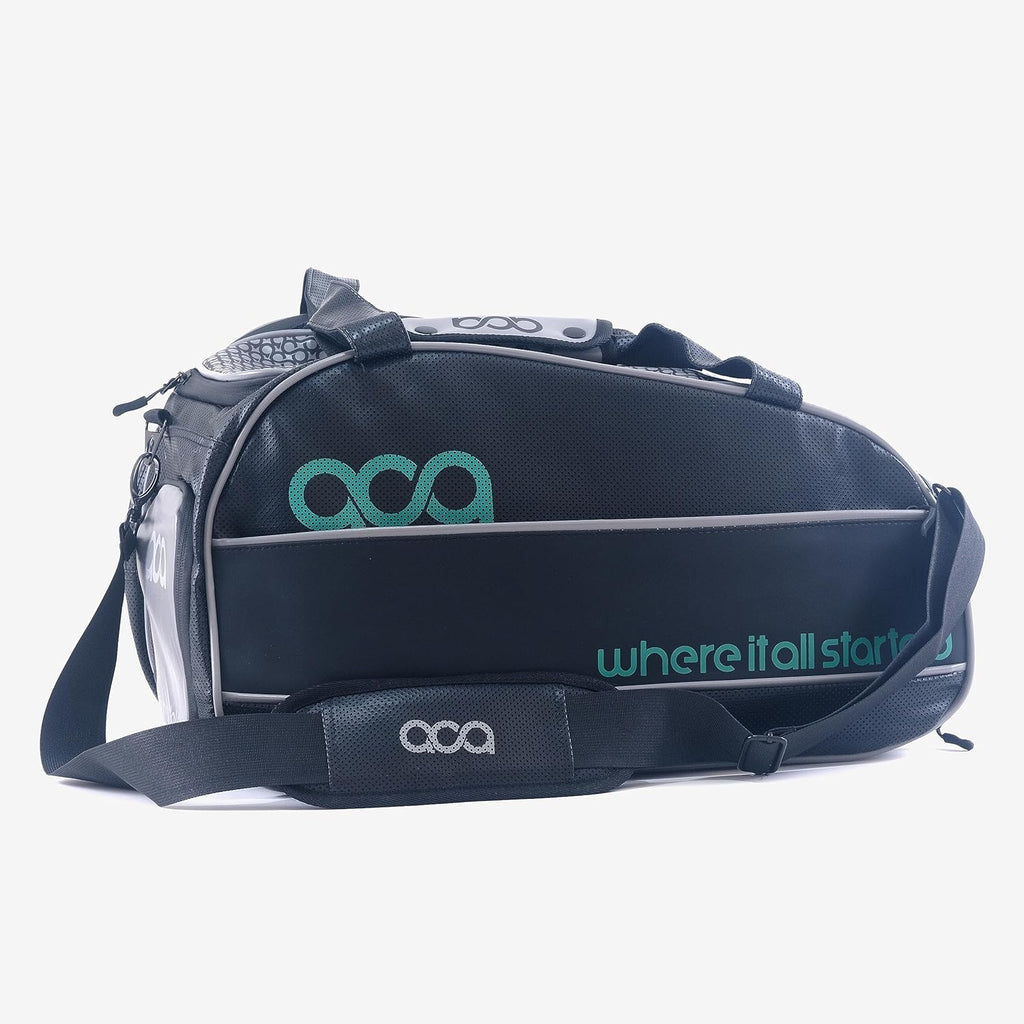 Aca Bolsa Padel Beach Aqua, maleta acabada, piel de vinilo y los ci...