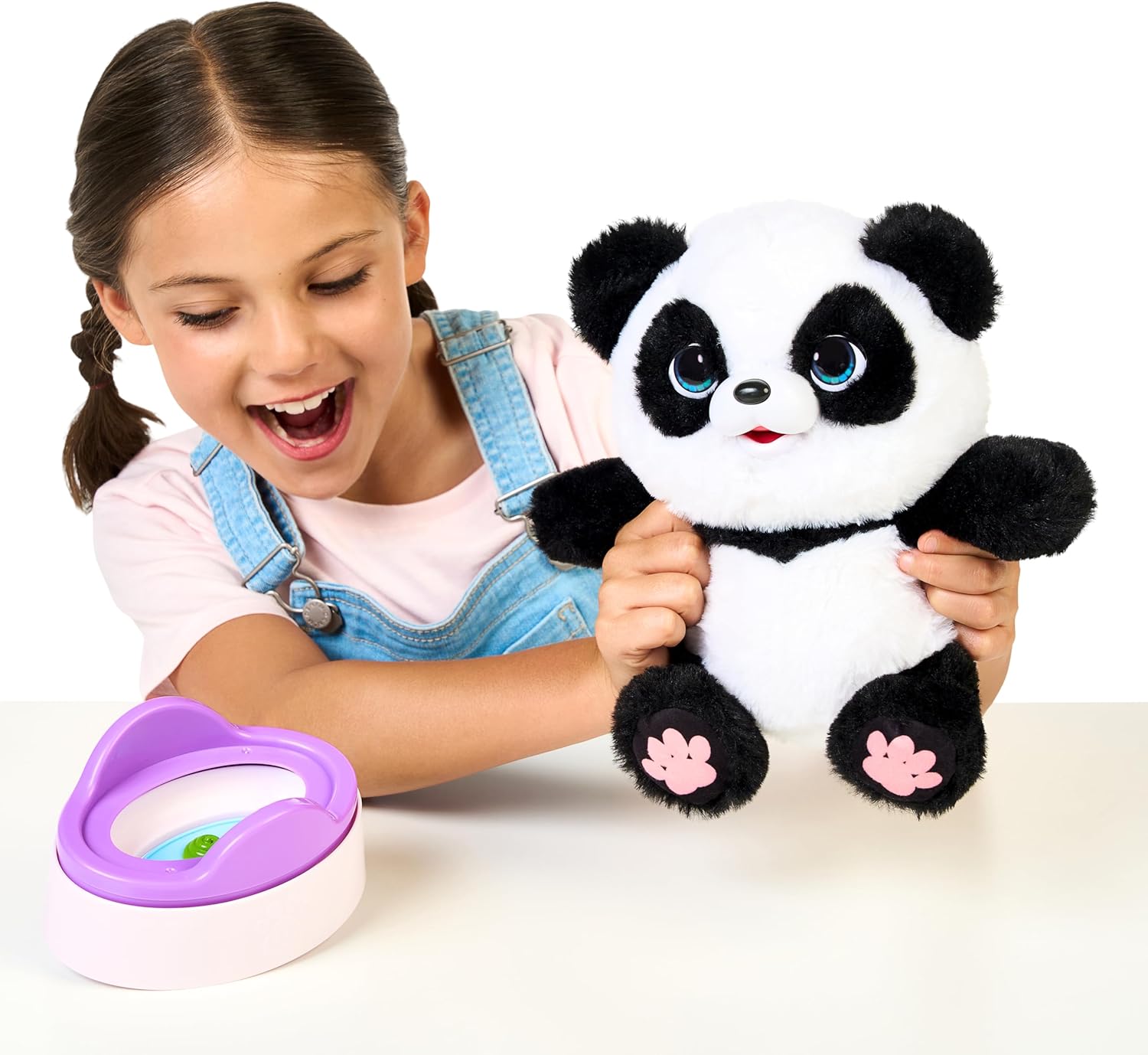 Little Live Pets Mi bebé panda parlante ChuChu, peluche de panda su...
