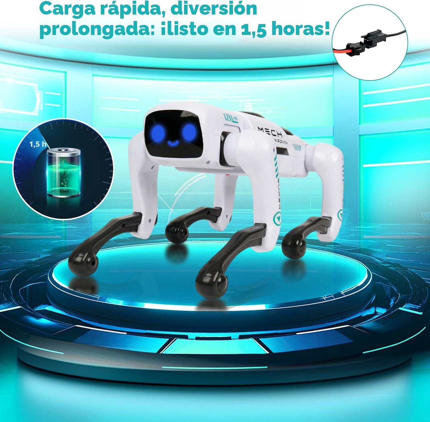 Dingdongwu - Perro robot inteligente para niños, mascota robótica d...